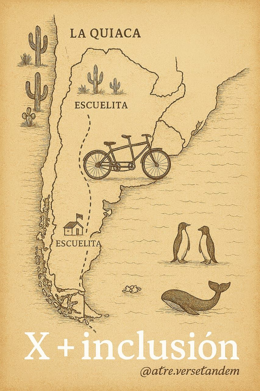 Mapa ilustrado artístico y simbólico de Argentina